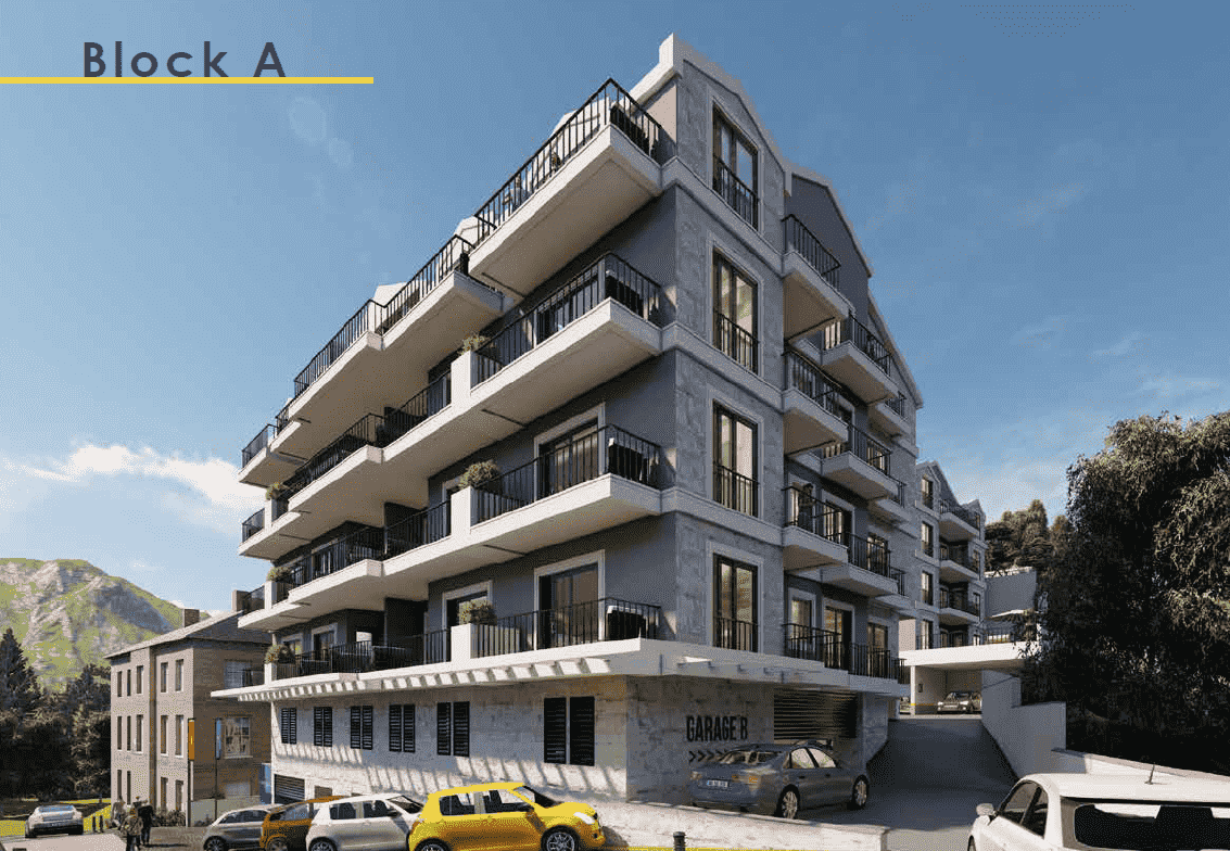 Newly built apartments with infrastructure in Budva