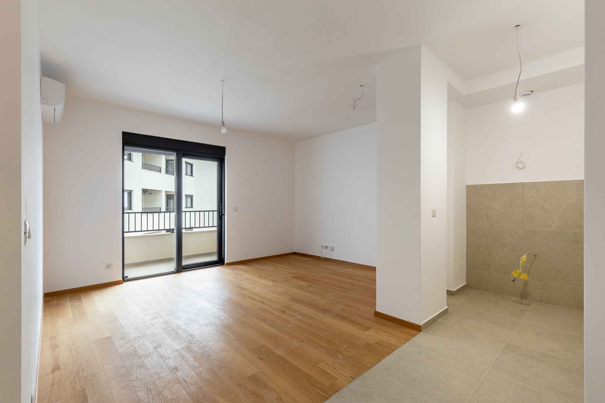Apartmán s jednou spálňou a výhľadom na more v Bečići