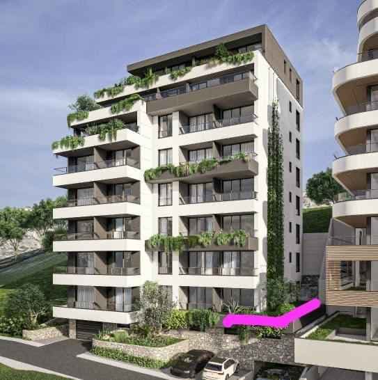 Novostavba Budva, Gospoština – dvojspálňový apartmán 68 m² s garážou